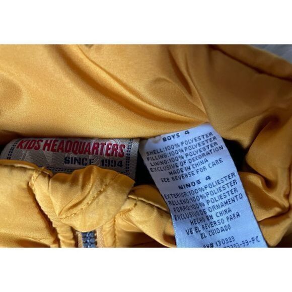 EUC Toddler Boys Blue & Yellow Puff Vests Sizes Small & 4 Years - Picture 2 of 8